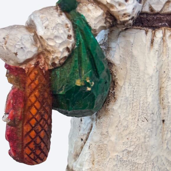 VTG 80s 1989 Enesco St Nicholas Santa Music Box Figurine Plays Jolly Old St Nick - Picture 10 of 12